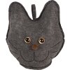 Clayre & Eef TW0619 Decoratie Kat Grijs 20x14x22 cm