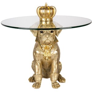 Clayre & Eef 50785 Bijzettafel dog goud Ø 55...