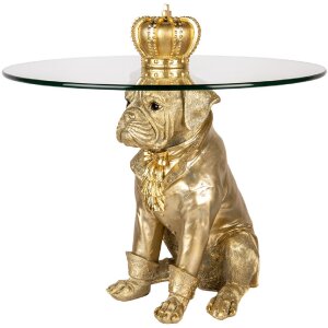 Clayre & Eef 50785 Bijzettafel dog goud Ø 55...