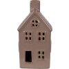 Clayre & Eef 6CE2118 Decoratie Huis LED Bruin 8x6x15 cm