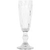 Clayre & Eef Champagneglas ruitvormig geslepen Ø 7 cm hoogte 20 cm 175 ml