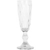 Clayre & Eef Champagneglas ruitvormig geslepen Ø 7 cm hoogte 20 cm 175 ml