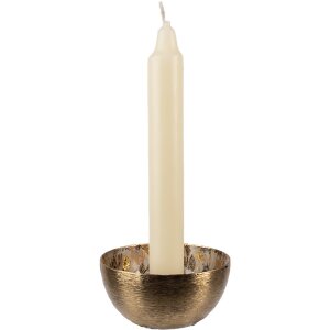 Clayre & Eef 65884 Kaarshouder Goud Wit Ø 8 cm Hoogte 4 cm