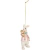 Clayre & Eef 6PR5713 Decoratie Hanger Konijn 5x3x8 cm Polyresin