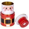 Clayre & Eef 6BL0135 Opbergdoos set van 3 ijzer met kerstdesign