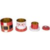 Clayre & Eef 6BL0135 Opbergdoos set van 3 ijzer met kerstdesign