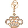 Juleeze JZKC0163 Sleutelhanger goud kroon strass 6x2x7 cm