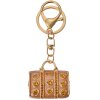 Juleeze JZKC0198 Sleutelhanger goudkleurig 4x2x4 cm met strass-steentjes