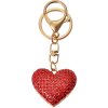 Juleeze JZKC0203 Sleutelhanger hart rood strass goud 4x2x4 cm