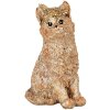 Clayre & Eef Decoratieve Kat Beige 16x14x25 cm Polyresin Landelijke Stijl