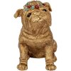 Clayre & Eef decoratieve hond goud 29x17x29 cm polyresin landelijke stijl elegantie