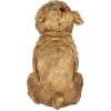 Clayre & Eef decoratieve hond goud 29x17x29 cm polyresin landelijke stijl elegantie