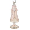 Clayre & Eef Decoratief Konijn Wit Roze 31 cm Polyresin Romantisch Beeldje