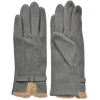 Juleeze JZGL0111G Winterhandschoenen grijs met imitatiebont Touchscreen-compatibel