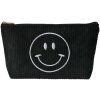 Juleeze JZTB0076 Toilettas Zwart 20x5x12 cm Smiley Motief