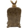 Clayre & Eef Decoratief Konijn Beige Bruin 11x10x18 cm Paasbeeldje Landelijke Stijl