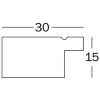 Walther Beyond design frame 21x29,7 cm staal zilver binnenrand helder glas