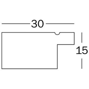 Walther Beyond design frame 21x29,7 cm zilver helder glas MDF achterwand