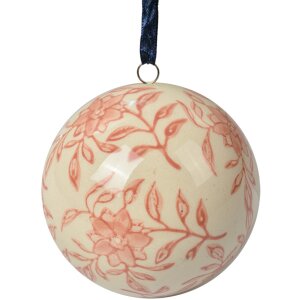 Clayre & Eef 6CE2105M Deco Bal Keramiek Beige Roze...