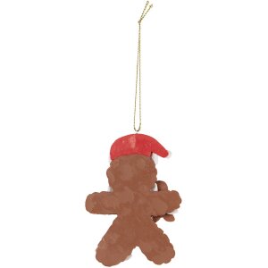 Clayre & Eef peperkoekman hanger kerstdecoratie keramiek 7x1x9 cm