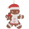 Clayre & Eef peperkoekman hanger kerstdecoratie keramiek 7x1x9 cm