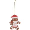 Clayre & Eef peperkoekman hanger kerstdecoratie keramiek 7x1x9 cm