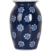 Clayre & Eef 6CE2085 Vaas Blauw-Wit Ø 10x15 cm