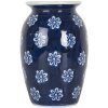 Clayre & Eef 6CE2085 Vaas Blauw-Wit Ø 10x15 cm