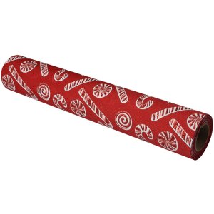 Clayre & Eef 66037 Tafelloper Rood Wit 28x275 cm...