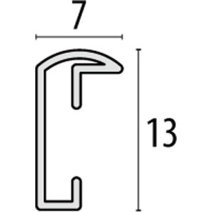 Burpali Aluminium Lijst 15x20 cm zilver