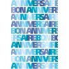 Artebene kaart Bon Anniversaire-blauw