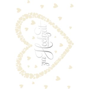 Artebene Kaart Embossing-Wedding-Hart