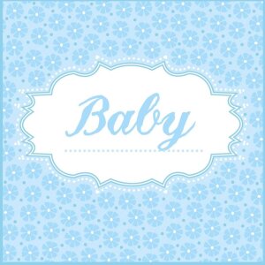 Papieren servetten baby-blauw