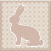 Papieren servetten Bunny taupe 33x33 cm