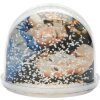 Glitterbal met sneeuw, hoogte 80 mm