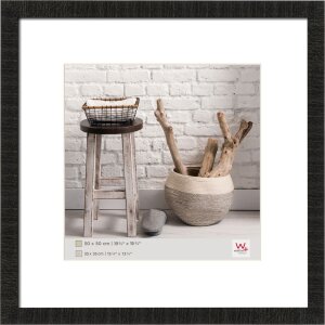 50x50 cm houten lijst home in zwart