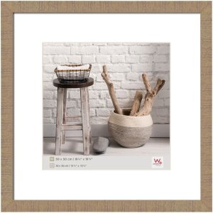 Houten fotolijst home 50x50 cm in beige bruin