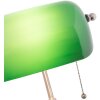 Glazen Kantoor Tafellamp 27x40 cm in Groen