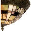 Tiffany plafondlamp 38 cm veelkleurig 5ll-5348