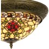 Glazen plafondlamp 38 cm gekleurd glas