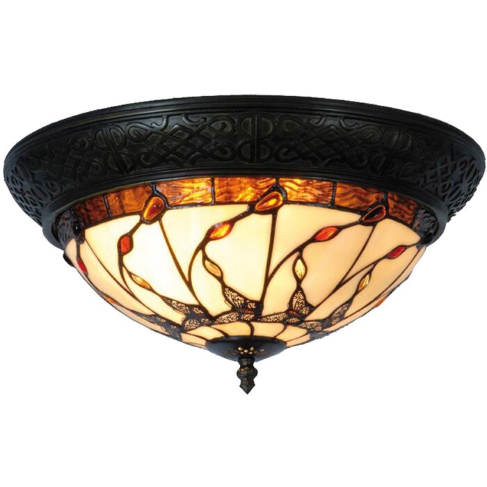 Tiffany Plafondlamp Glas 38 cm