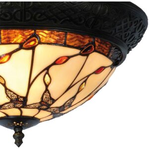 Tiffany Plafondlamp Glas 38 cm