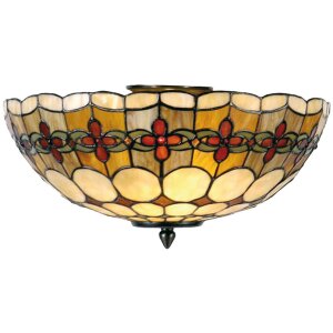 Plafondlamp Tiffany 40 cm meerkleurig