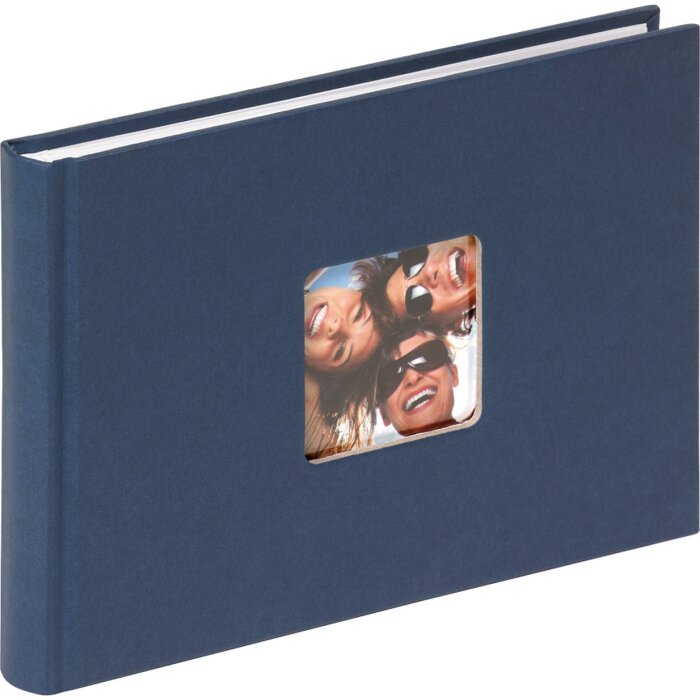 Walther Klein design album fun blauw 22x16 cm 40 witte paginas