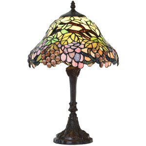 Tiffany Stijl Staande Lamp gekleurd ø 30x48 cm