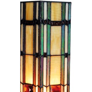 kleurrijke glazen Tiffany vloerlamp 12,5x35 cm