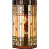 Wandlamp Tiffany gekleurd glas 19x12x35 cm