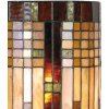 Wandlamp Tiffany gekleurd glas 19x12x35 cm