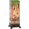 Tiffany staande lamp libelle glas 18x45 cm