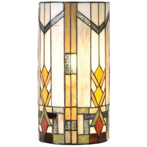 Wandlamp Tiffany kleur 19x11,5x35 cm